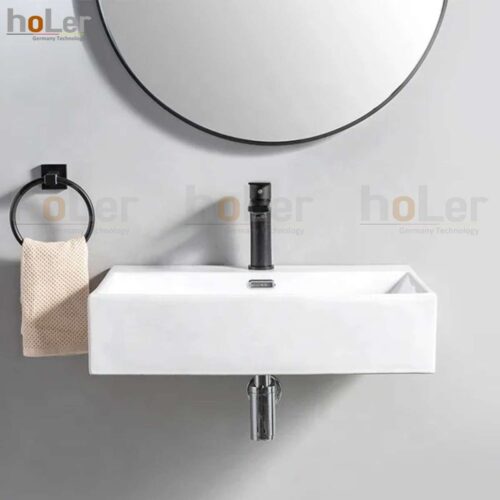 Chậu Lavabo Holer HL-LB439 ( Đặt Bàn – Treo Tường) – Lớn