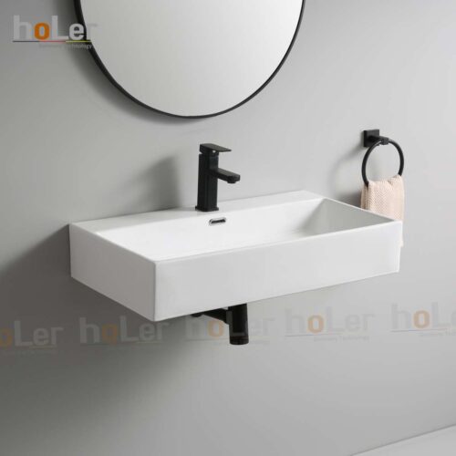 Chậu Lavabo Holer HL-LB439 ( Đặt Bàn – Treo Tường) – Lớn