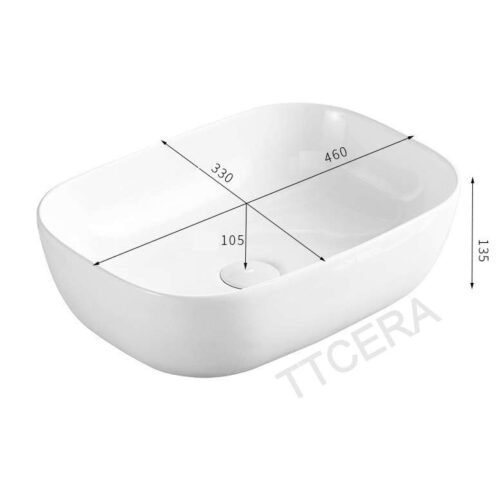 Chậu Lavabo Thuyền Trắng TTCERA LB38