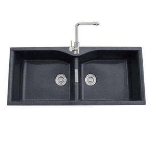 Chậu Rửa Chén Đá Đen Nhân Tạo Siêu Mịn TTCERA CRĐĐ10048D