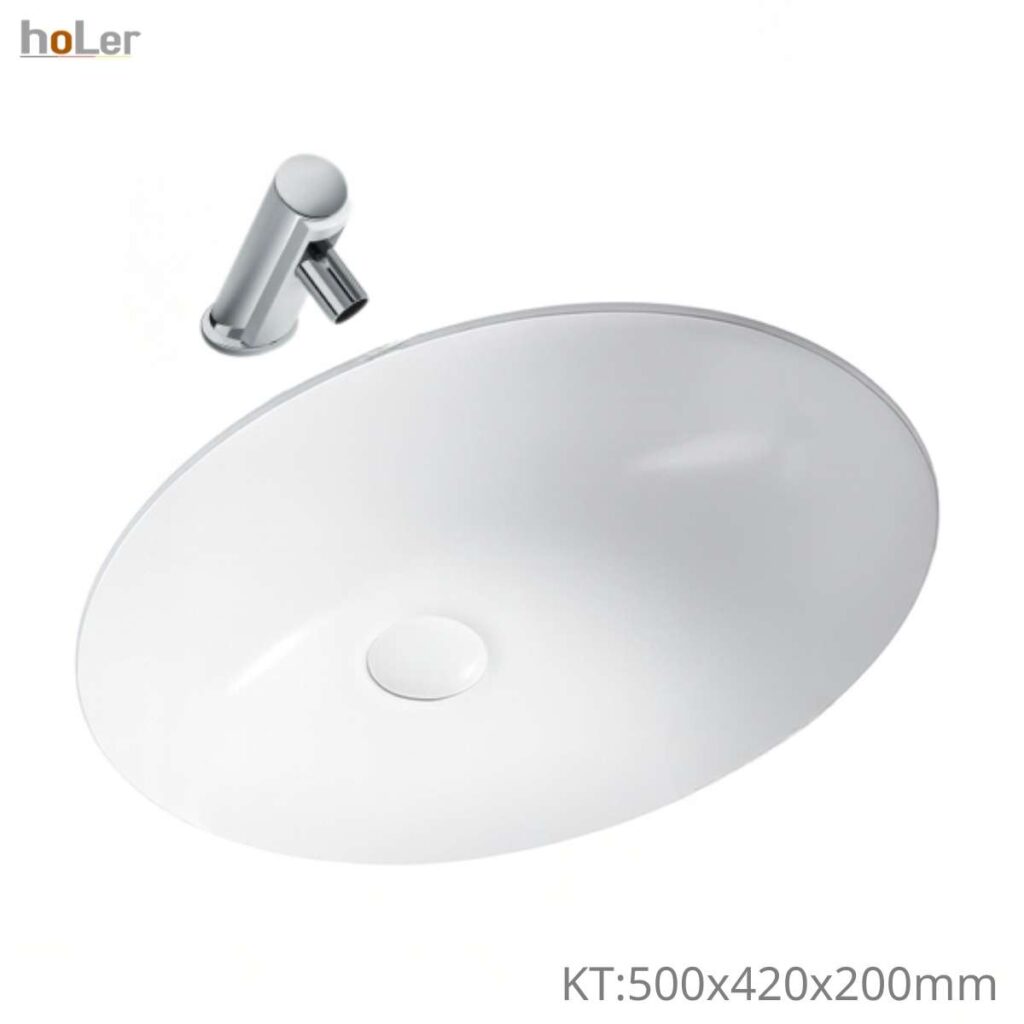 Chậu rửa lavabo âm bàn hoLer HL-LB426