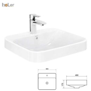 Chậu rửa lavabo đặt bàn hoLer HL-LB418