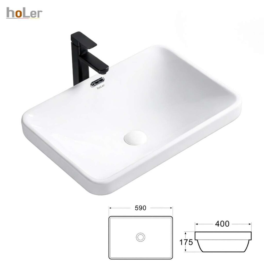 Chậu rửa lavabo đặt bàn hoLer HL-LB422
