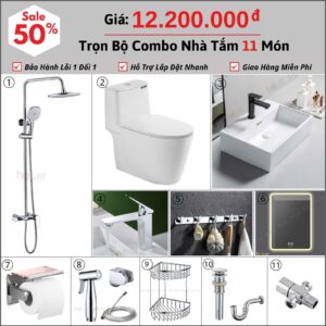 Combo Nhà Vệ Sinh 11 Món 12.1 Triệu hoLer CBHL05-12200