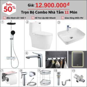 Combo Nhà Vệ Sinh 11 Món 12.1 Triệu hoLer CBHL07-12900