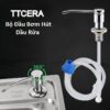 Bộ Đầu Bơm Hút Nước Rửa Chén Gắn Bồn Rửa Với Ống Dẫn Silicon Dài 1,2m XB01