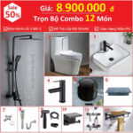 Combo Nhà Tắm Trọn Bộ 12 Món Cao Cấp 8.9 Triệu CB12-8900