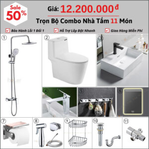 Combo Nhà Vệ Sinh 11 Món 12.1 Triệu hoLer CBHL05-12200