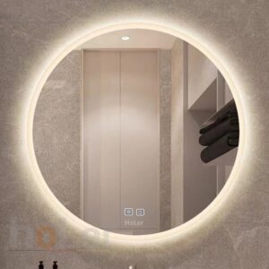 Gương Đèn Led 3 Màu Tròn Có Nút Cảm Ứng Và Sấy Holer HLG11