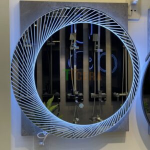 Gương Led Hoa Văn Tròn 60×60 TTCERA GL34