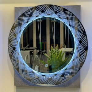 Gương Led Hoa Văn Tròn 60×60 TTCERA GL35