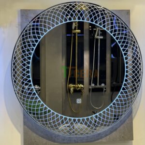 Gương Led Hoa Văn Tròn 60×60 TTCERA GL36