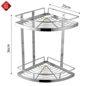 Kệ Góc Treo Tường Inox 304 TTCERA RGT17