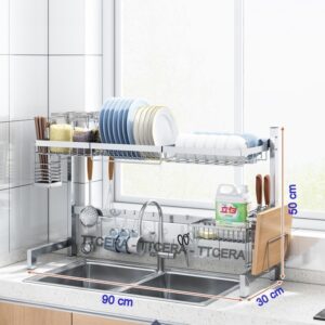 Kệ Úp Chén Inox Đa Năng Trên Bồn Rửa TTCERA KC01B