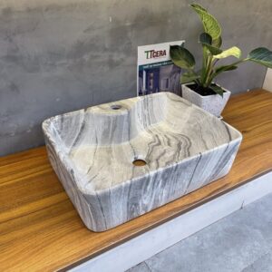 Lavabo Gốm Sứ Giả Đá Nghệ Thuật TTCERA LB61