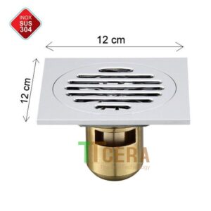 Phiễu Thoát Sàn Chống Hôi INOX 304 Bóng TTCERA PT13