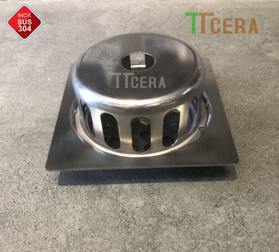 Phiễu Thoát Sàn Sân Thượng INOX 304 TTCERA PT04