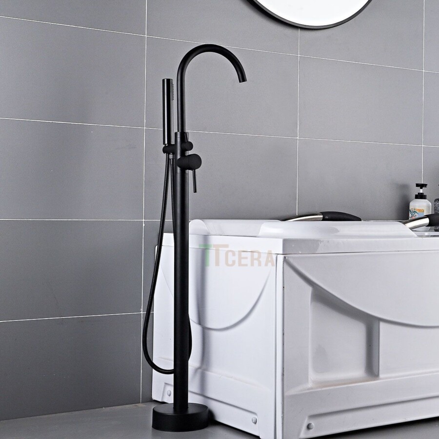 Sen Cây Màu Đen Đặt Sàn Bồn Tắm Nằm TTCERA SBT03