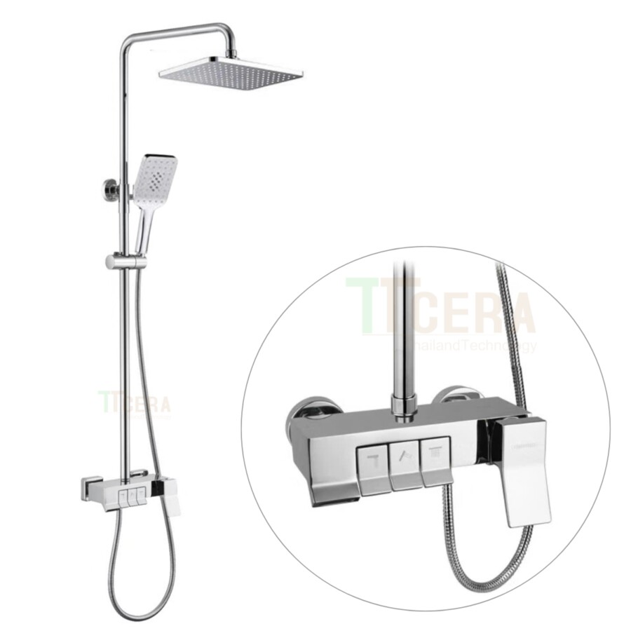 Sen Cây Piano Nóng Lạnh Đồng Thau Mạ Crome TTCERA SC142