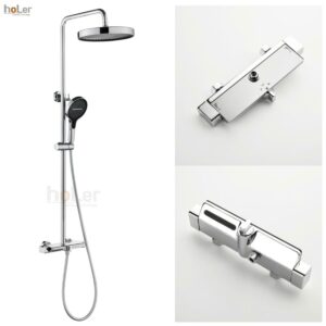 Sen Cây Tắm Đứng Đồng Thau Crom Holer HL2128W