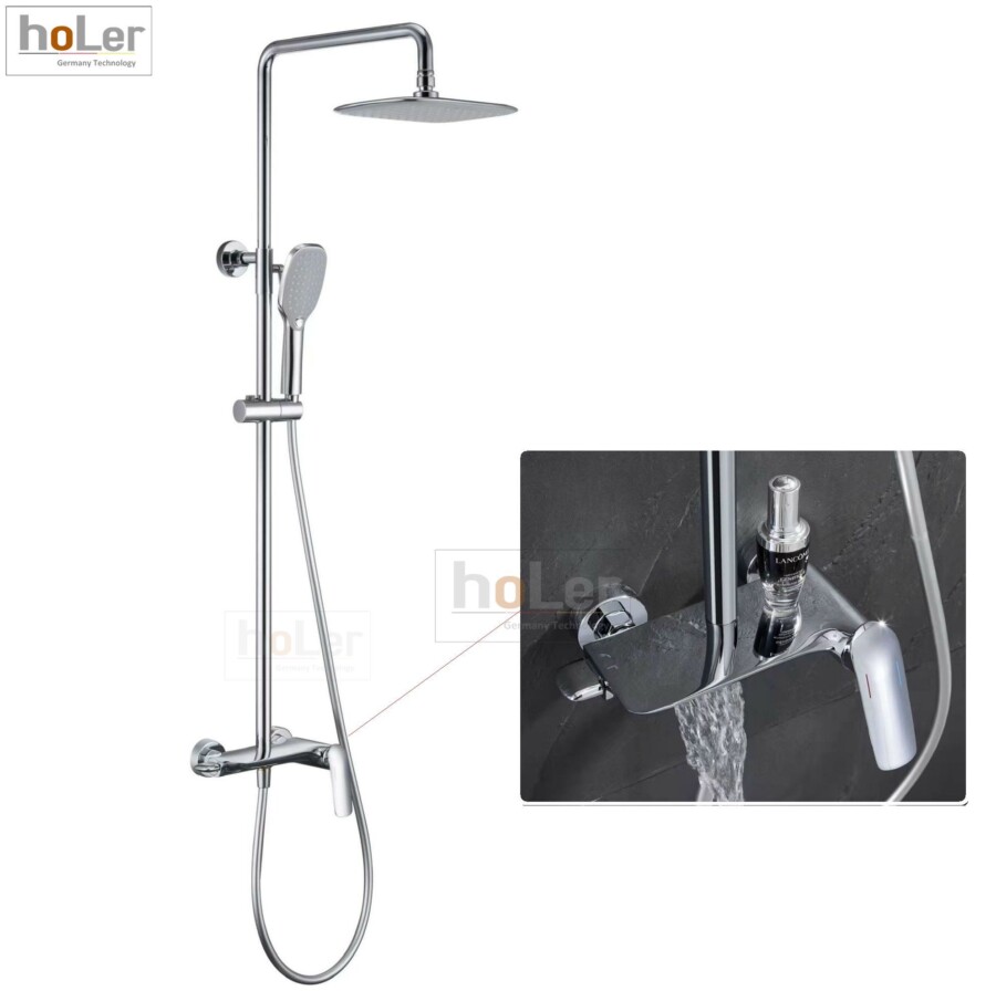 Sen Cây Tắm Đứng Đồng Thau Crom Holer HL244