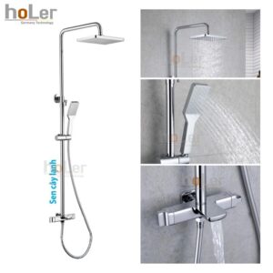 Sen Cây Tắm Đứng Lạnh Đồng Thau Crom Holer HL298