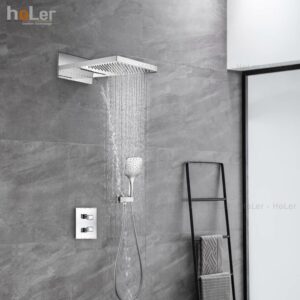 Sen Tắm Âm Tường Đồng Thau Mạ Crome HoLer HLA205