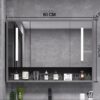 Tủ Gương Lavabo Nhựa 3 Cánh Led PVC Đặc TTCERA TG08