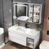 Tủ Lavabo Nhựa Đặc PVC PIMA Tủ Gương Led TLVB116-8047