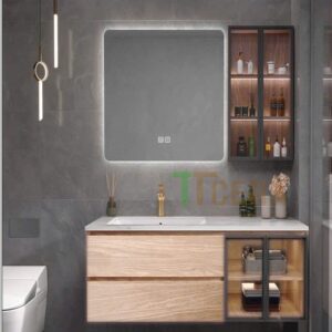 Tủ Lavabo Nhựa Đặc PVC PIMA Tủ Gương Led TLVB117