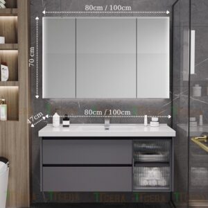 Tủ Lavabo Nhựa PVC Đặc TTCERA TLVB167