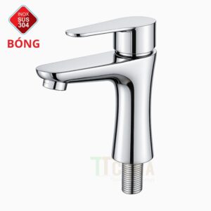 Vòi Lavabo Lạnh Inox Bóng Gương TTCERA LB273