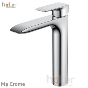 Vòi Lavabo Nóng Lạnh Đồng Thau Cao 30cm Holer HL-LB705 Vàng