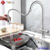 Vòi rửa chén Lạnh Thác Nước Rút Dây Inox SUS 304 Holer CHL971